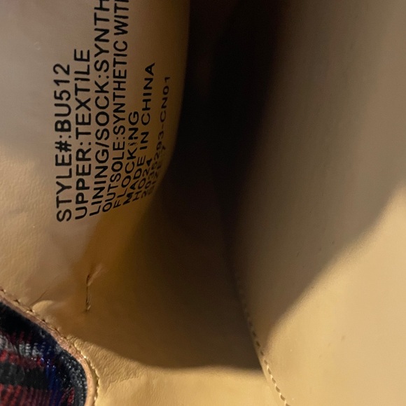 J. Crew Tartan Plaid Bow Mules Red, Blue, and Green Size 7 - Picture 5 of 6